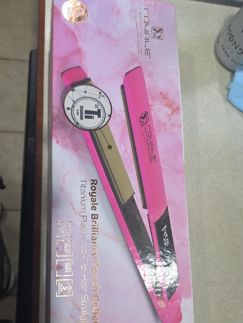 Royale  Touch Screen Pink Hair Straightener